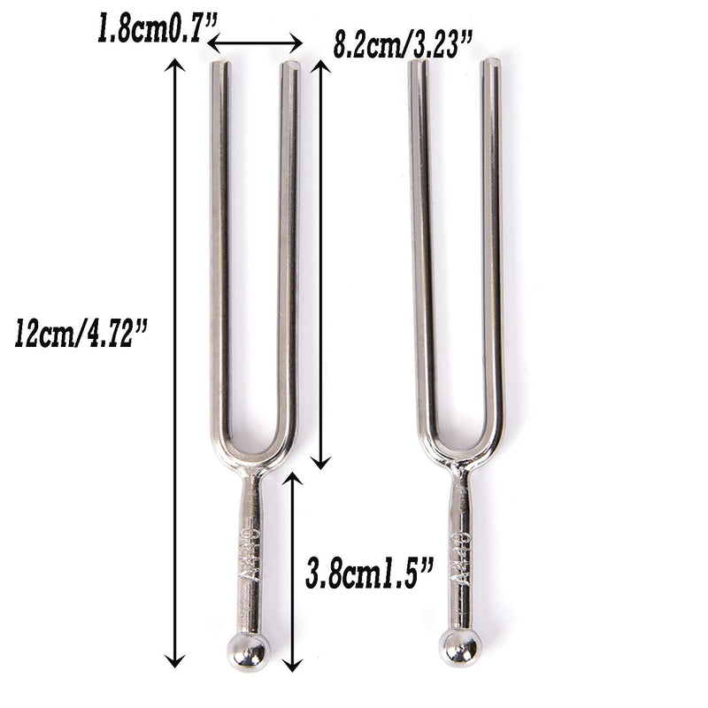 2 Pack Tuning Fork - Buytra Standard A 440Hz Tuning Fork, Musical Instruments Violin Guitar Tuner Device