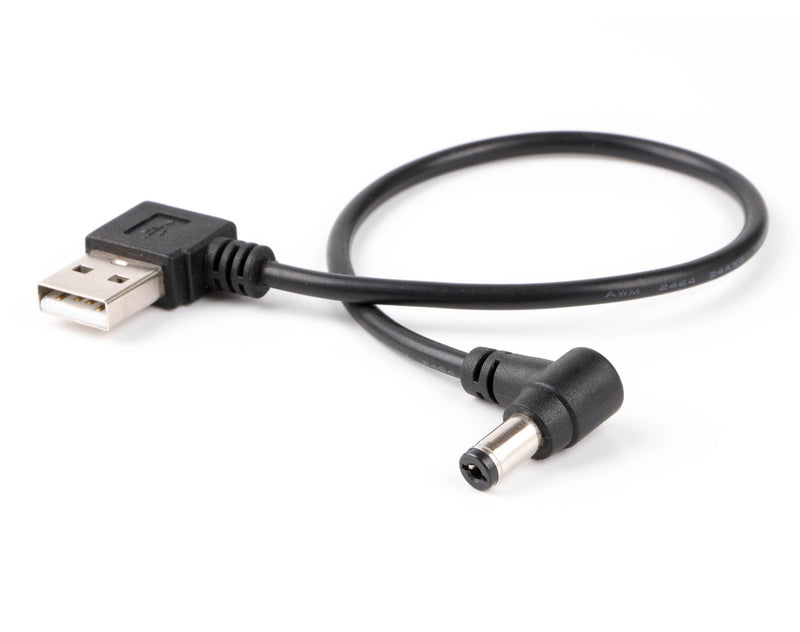 [AUSTRALIA] - USB to Barrel Cable USB to 5.5mm/2.1mm angled 5V DC Power Cable (Left Angled) Left Angled 