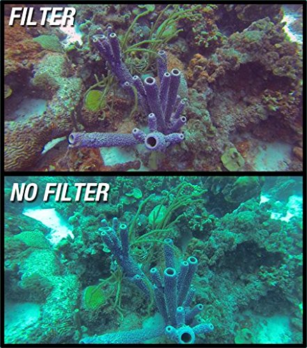 [AUSTRALIA] - GoScope (60M) Red Filter - Compatible with GOPRO HERO4 / HERO3+ / HERO3 Dive HOUSING (60M Case Only) Laser Cut Optical Red Filter {See Pictures to Make Sure This FITS Your Camera CASE} 