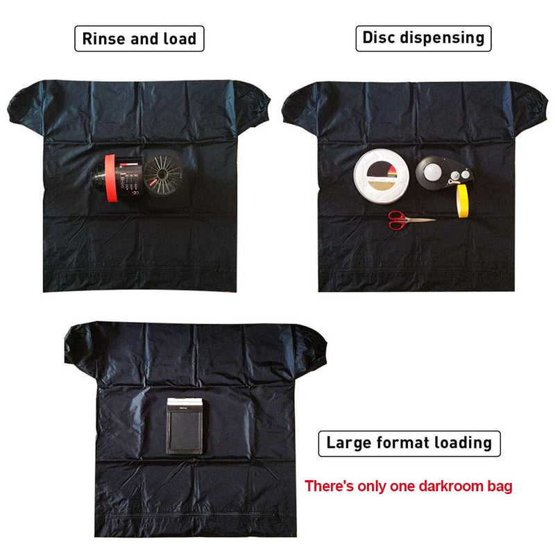 Darkroom Film Changing Developing Bag Light-Proof Dual Layer Zipper Anti Static Darkroom Film Processing Equipment