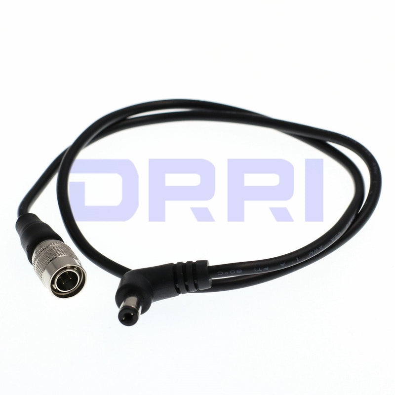 DRRI 4Pin Hirose Male to Elbow 2.1mm DC for Zoom F8/ Small Video Monitors