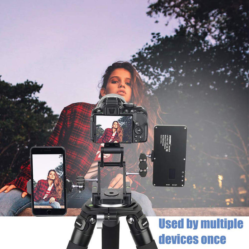 [AUSTRALIA] - Z-Flex Tilt Tripod Head-INNOREL MH5 CNC Aluminum Alloy All Metal Flexible Folding Z Pan 360° Horizontal Rotation with 1/4" and 3/8" Screws, Max Load 6.61lb for Canon Nikon Sony DSRL Camcorder Slider 