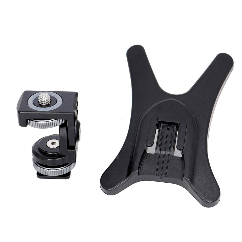 koolehaoda Multi-Function Monitor Hot Shoe Stand Adjustable Damping Head Mount with a Base for DSLR Camera Video Monitor Flash, LED Lights (Hot Shoe Stand)