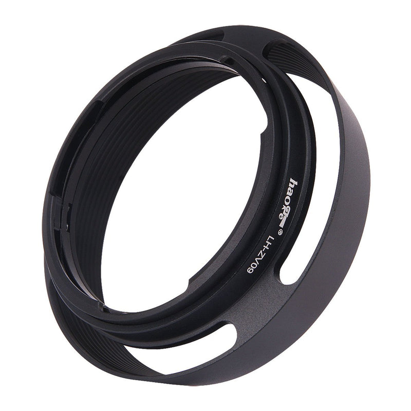Haoge LH-ZV09 Round Metal Lens Hood Compatible with Carl Zeiss C Biogon T 4.5/21 21mm f4.5 ZM, C Sonnar T 1.5/50 50mm f1.5 ZM Lens Round - Black