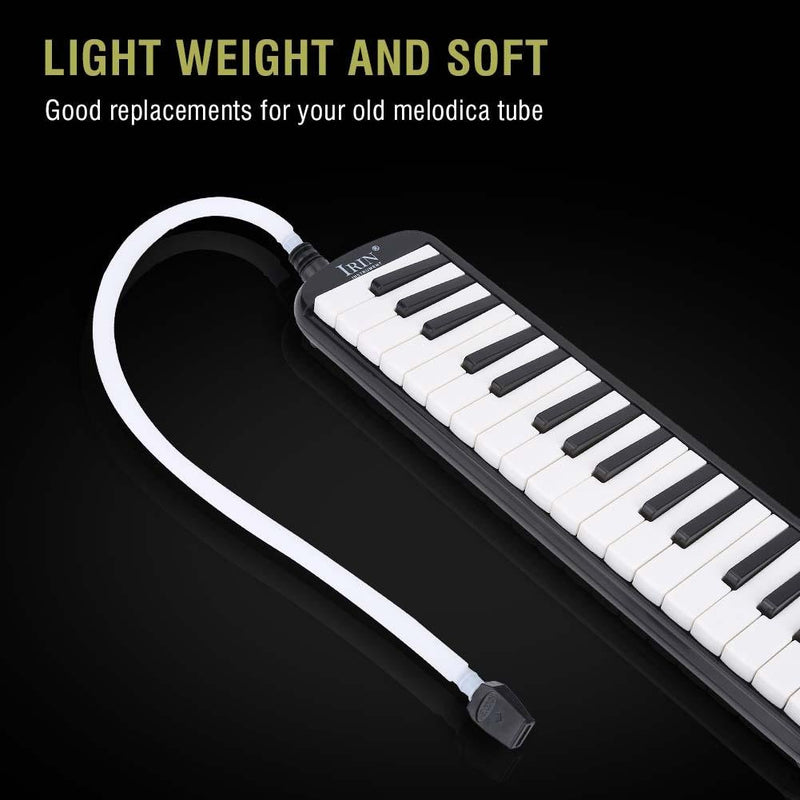Melodica Tube 57cm Long Flexible Plastic Pianica Tube with a Black Mouthpiece Instrument Replacement Parts