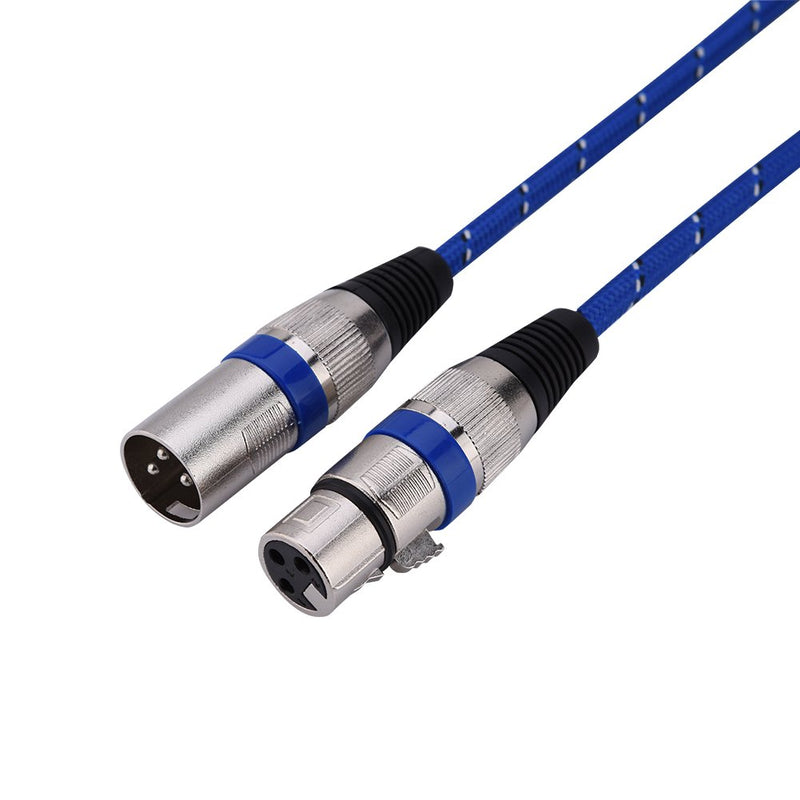 XLR Cables Male to Female 1/1.8/3/5/10/15/20m Micro Cable Lead Mini XLR 3Pin Audio Cable Balanced XLR/Mic Patch Cable For Amplifiers Microphones Mixer (1.8m) 1.8m