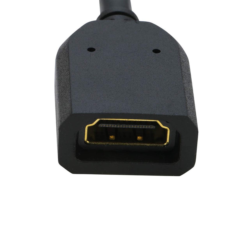 HDMI Extender Cable, IXEVER HDMI 2.0 Extention Male to Female Short Cord for TV, Google Chrome Cast, Roku Streaming Stick
