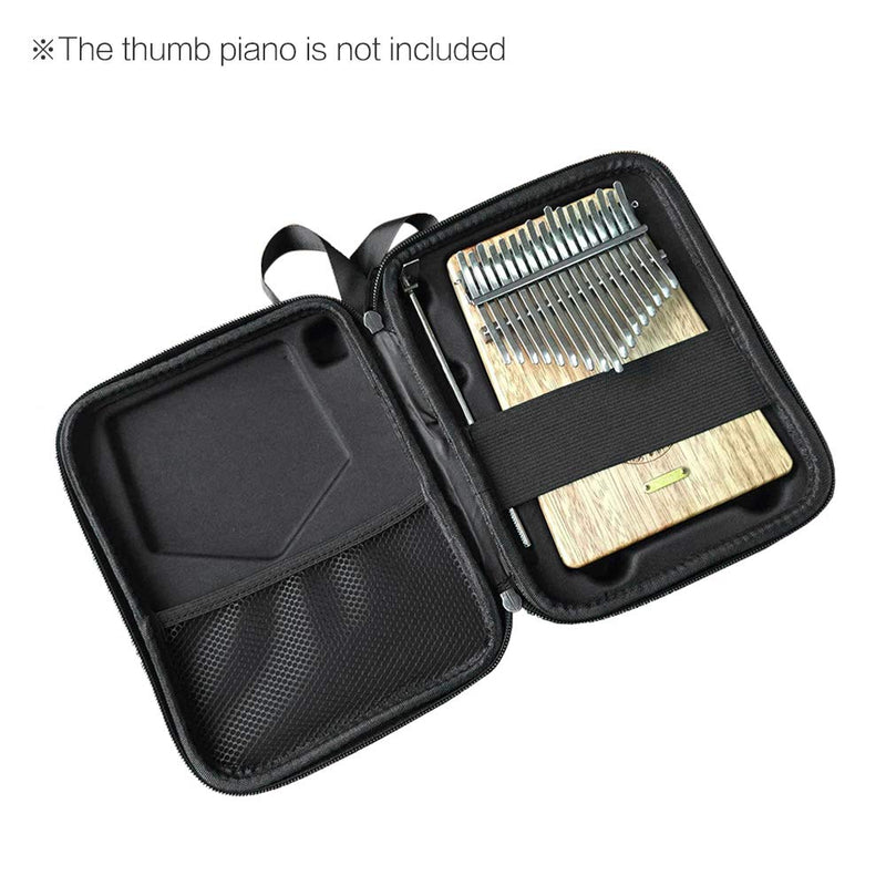 TREELF 17 Keys/21 Keys Kalimba Case Thumb Piano Mbira Box Water-resistant Shock-proof Bag (17 keys)