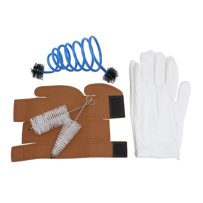 Andoer Saxophone Cleaning Care Kit Belt Thumb Rest Cushion Reed Case Mouthpiece Brush Mini Screwdriver Cleaning Cloth