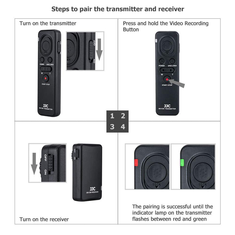 Wireless Remote Shutter Release Control Fit for Sony A6500 A6400 A6300 A6000 A1 ZV-1 A7R IV III A7S III A7 III A9 II FDR-AX33 AX100 AX700 HDR-CX405 CX440 CX455 CX900 Replace Sony RMT-VP1K RM-VPR1