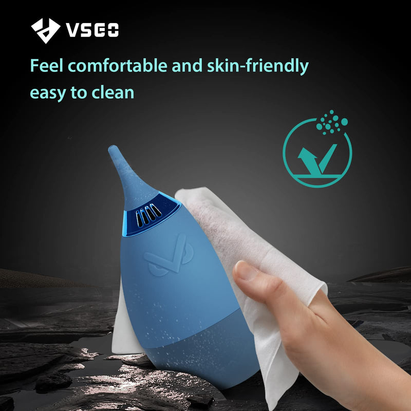 VSGO V-B012E Filter Air Blaster with Filter Tumbler Design Lens Cleaning Blower Compressed Air for Nikon Sony Canon Digital Camera Lens & Sensor Cleaning (Blue Black) Blue Black