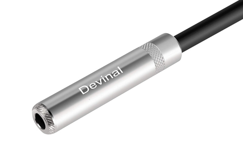 Devinal XLR Female to 1/4" Female calbe, 3 Pin Female to 6.35mm Socket Audio Cord, XLR Jack to TS/TRS Quarter inch Adapter Connector Converter Metal Construction 5FT 1.5 Meters 1/4 to XLR Female Cable 5 FT