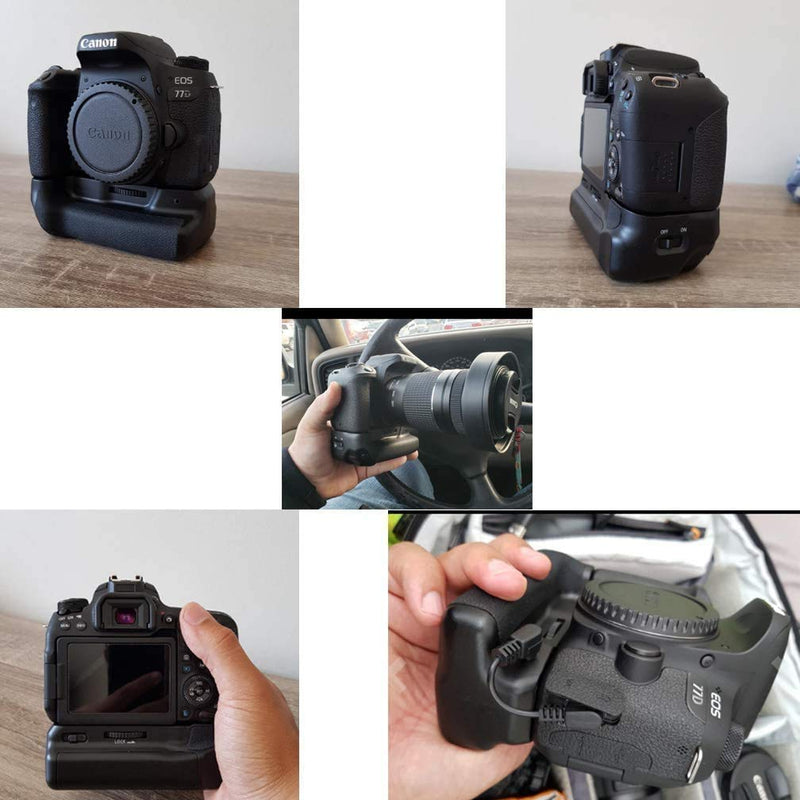 Mcoplus EOS-800D Vertical Multi-Function Replacement Battery Grip for EOS Rebel 800D/T7i/X9i/77D/9000D
