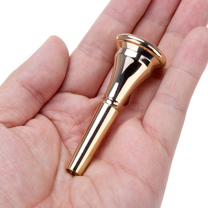 Andoer French Horn Mouthpiece with Durable Stylish Copper Alloy Golden (Gold) Gold