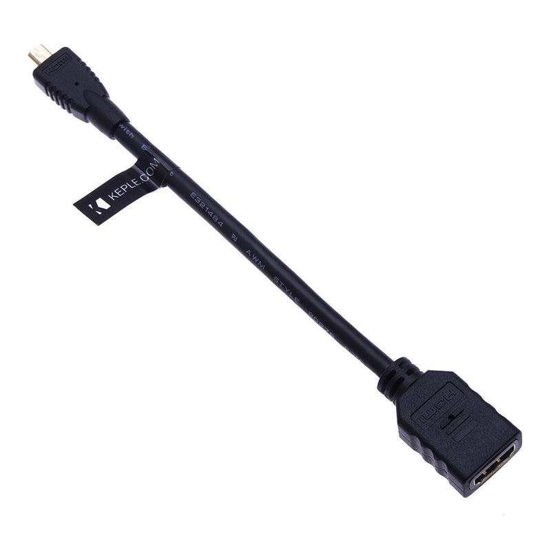 Micro HDMI to HDMI Cable Adapter for Nikon COOLPIX AW110 AW120 AW130 L620 L820 L830 L840 P330 P340 P600 P610 P900 S02 S32 S33 S5200 S5300 S6500 S6600 S6800 S6900 S7000 S810c S9400 S9500 0.6 ft