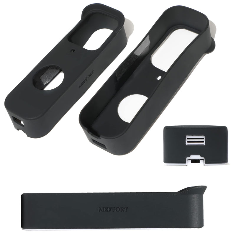 Silicone Skin Case Cover Sun Glare, UV & Weather Protection Skins Cover Compatible for Blink Video Doorbell - Black (1 Pack)