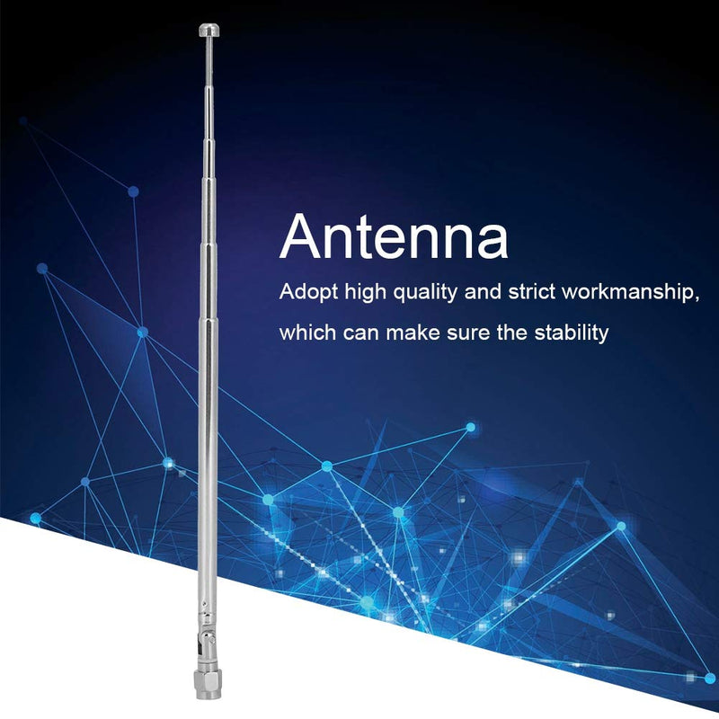 Telescopic SMA Male Radio Aerial Antenna Telescopic Antenna SMA Male Connector Silver Alloy for LimeSDR Radio Communication