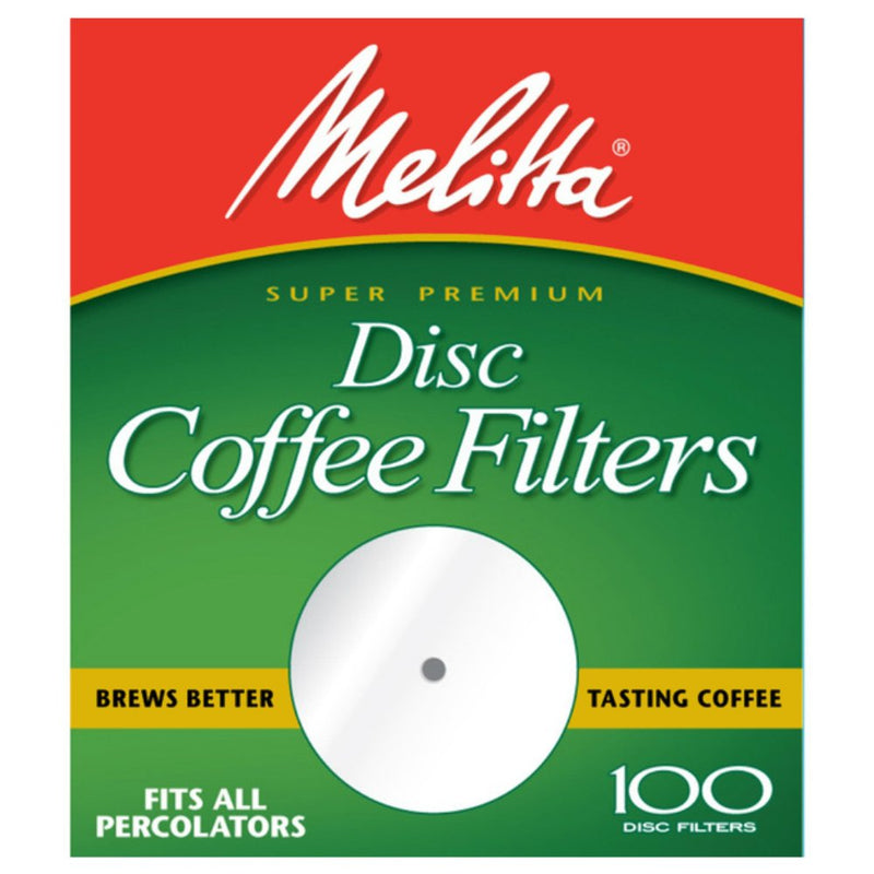 Melitta 3.5 Inch White Disc Coffee Filters 100 Count (Pack of 2)