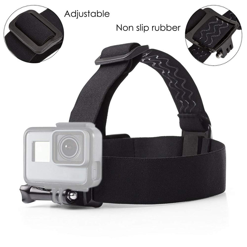 VVHOOY Universal Head Strap Mount Chest Strap Harness and Screw Adapter Compatible with Dragon Touch 4K,AKASO EK7000,Brave 4,Runme R3,VanTop,APEMAN A79 A80,Crosstour,Campark Action Camera Accessories