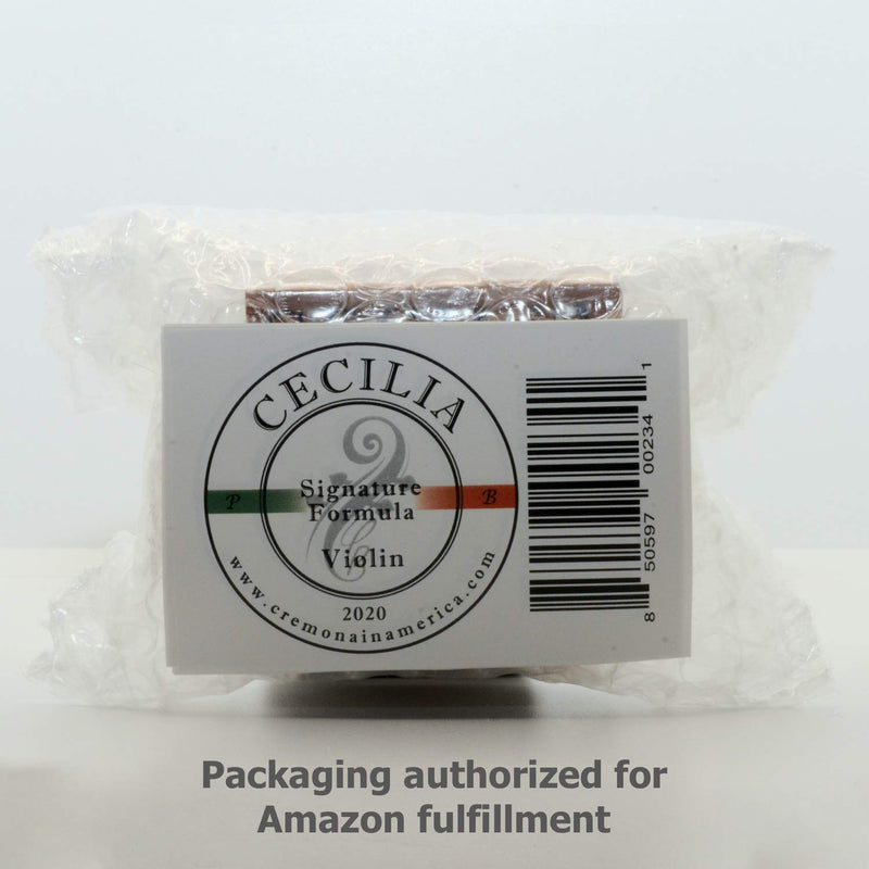 CECILIA ‘Signature formula’ Rosin for Cello, Rosin Specially Formulated Cello Rosin for Cello Bows (New ‘Liquid Form Blending Method’) with Included Rosin Spreader (Full Cake) Full Cake