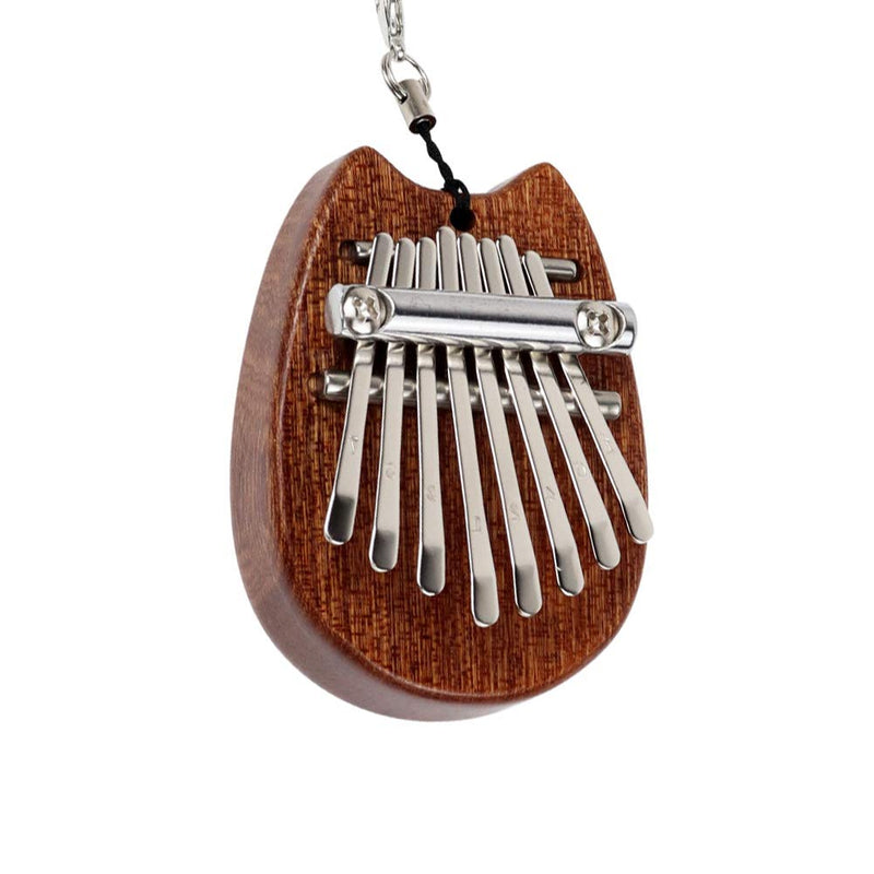 beiyoule 8 Key Mini Kalimba Exquisite Finger Thumb Piano Professional Beginners Musical Instruments cat shape