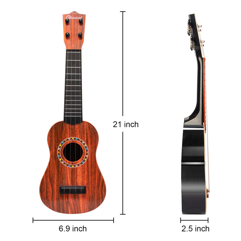 [AUSTRALIA] - JINRUCHE Kids Guitar Toy, 4 Strings Ukulele Guitar for Kids Musical Instruments Educational Toy for Girls and Boys (21.5 inch) 21.5 inch 