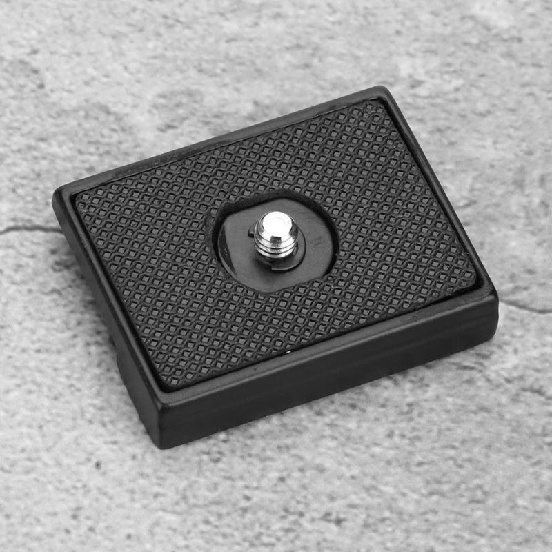 Acouto Quick Release Plate for Camera Tr with 1/4'' Screw Mount Fit for Manfrotto 3157N 3030 3130 3160 3262QR Aluminum Alloy + Rubber