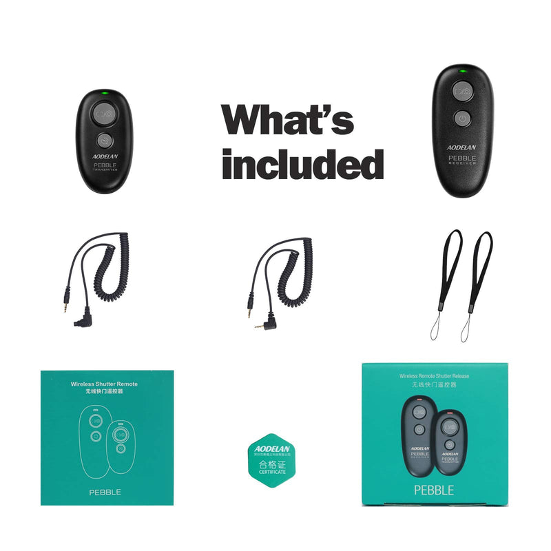 [AUSTRALIA] - AODELAN Camera Wireless Shutter Release for Canon T7, 90D, EOS M6 Mark II, R, T7i, 80D, 77D, 70D, 800D, 200D, 1500D, 7D Series, 5D Series, T7, T6i, T6s, T5i, T4i, T3i; Replace RS-80N3 & RS-60E3 
