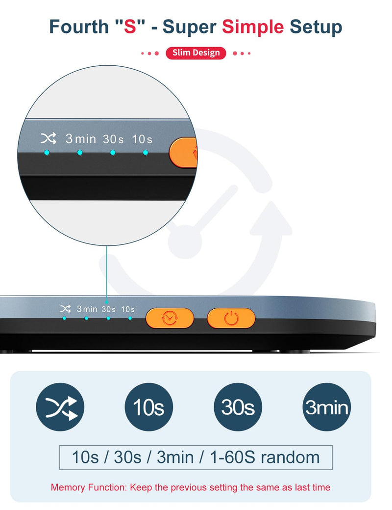 STARVIKY Undetectable Mechanical Mouse Jiggler, Ultra-Slim Automatic Mouse Mover, with On/Off Switch and Random Interval Timer, Active Mouse Moving Device, Driver-Free Mouse Wiggler Shaker Silently Large Ultra Slim