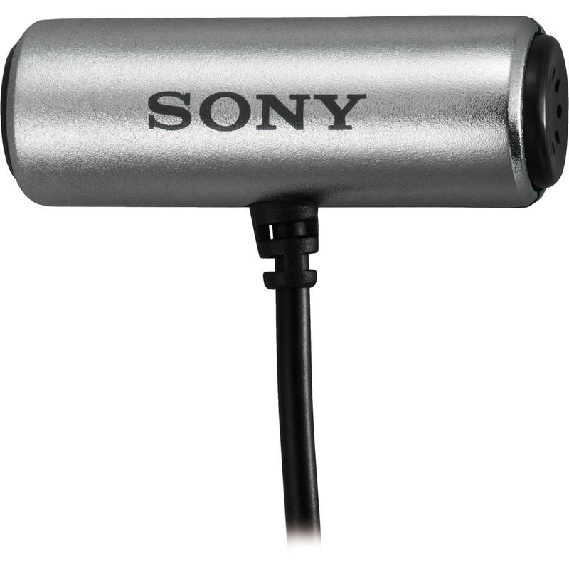 [AUSTRALIA] - Sony ECMCS3 Tie Clip Style Omnidirectional Stereo Microphone + Microfiber Cloth + Cleaning Bundle 