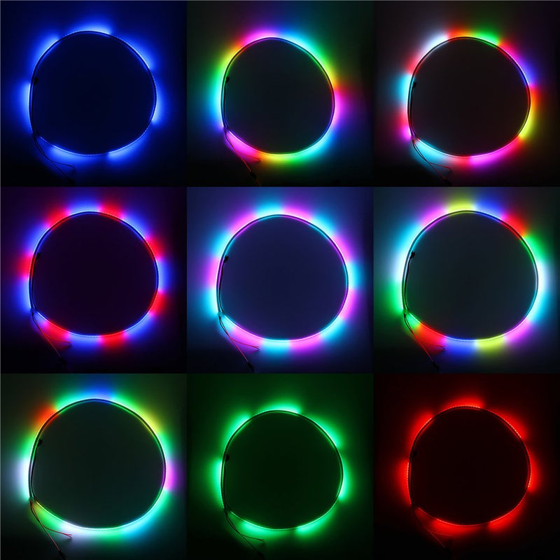 [AUSTRALIA] - ALITOVE 3.2ft WS2812B Individually Addressable LED Strip 1m 144 LED Pixel Flexible Light 5050 RGB SMD Waterproof IP67 White PCB 5V DC 