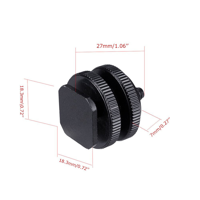 1/4" Hot Shoe Adapter Mount Camera Shoe Mount Screw Flash Cold Shoe Mount to Tripod Screw Adapter DSLR Camera Rig-4 Packs