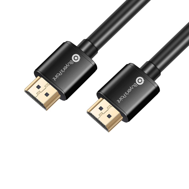 Buyer’s Point Ultra High Speed HDMI 2.1 Cable CL3 Rated Dynamic HDR 1.8M(6ft) 8K 120Hz, 48Gbps, Dolby Vision, eARC Compatible with Apple TV, Nintendo Switch, Roku, Xbox, PS4,(1 Pack, Black CL3 Rated) 1 Pack