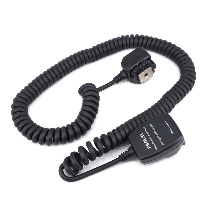PHOLSY Off-Camera TTL Flash Sync Cord for Olympus/Panasonic Cameras - 6.5' (2 m) Replaces Olympus FL-CB05 for Olympus and Panasonic