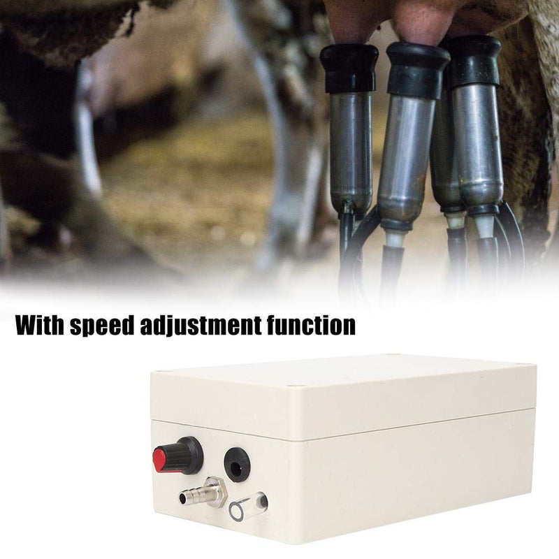 Vacuum Pump, 12V Electric Speed Adjustale Milking Machine Accessory Vacuum Pump, Anti-Corrosion Air Pulsator Milker Vacuum Pump for Donkey Sheep Cow Vacuum Pump Horse