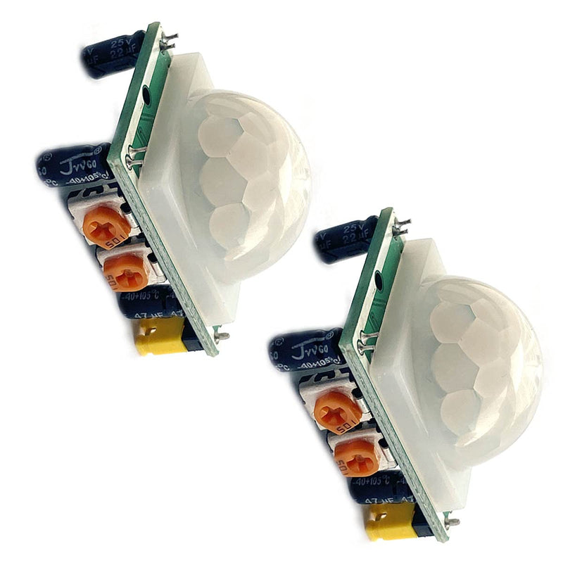 Kiro&Seeu 2PCS HC-SR501 Pyroelectric Infrared IR PIR Human Motion Sensor Detector Module Compatible with Ard-uino Raspberry Pi, R501-IS-MD-2P