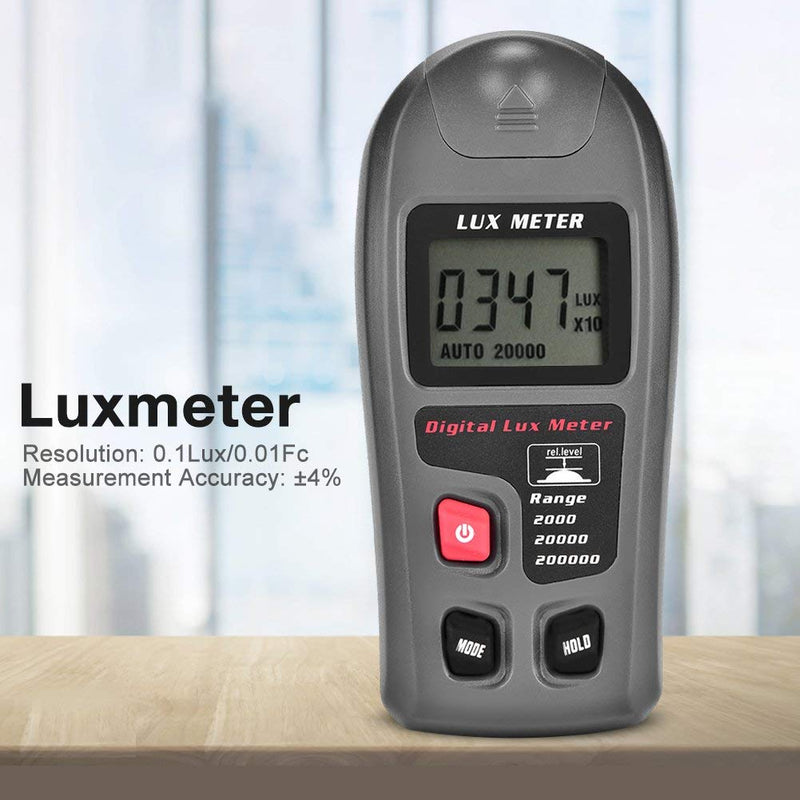 [AUSTRALIA] - Digital Lux Meter,MT-30 Digital Luxmeter LCD Display Light Meter Environmental Testing Illuminometer (Range: 0.1~200,000 Lux and 0.01~20,000 Fc) 