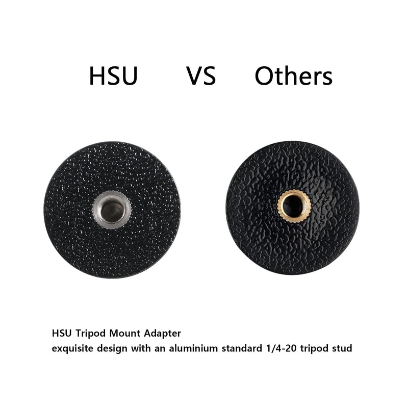 HSU Tripod/Monopod Mount with Thumbscrew for GoPro Hero 10, 9, 8, 7, 6, 5, 4, 3+, 3, 2, 1 HD, AKASO Campark Sjcam Xiaoyi and Other Action Cameras (6pcs)