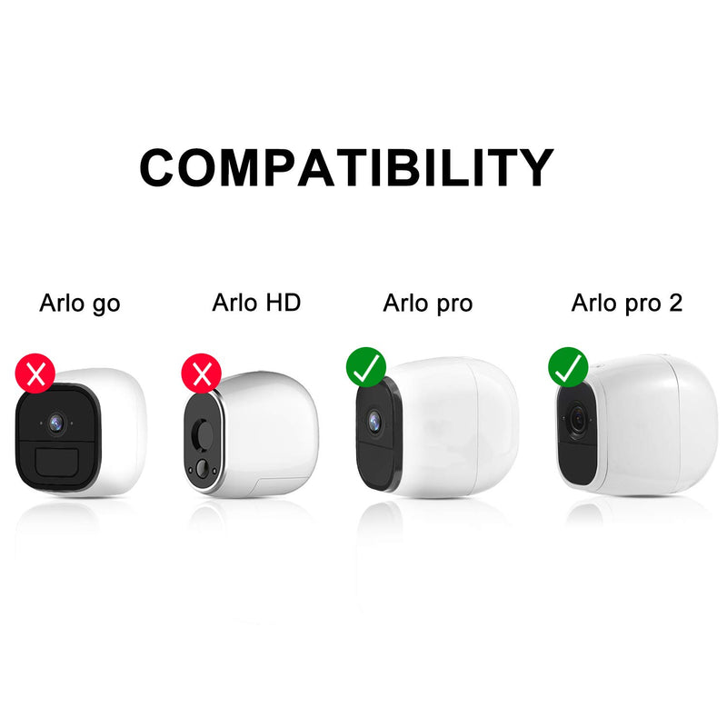 2 Packs Power Adapter Compatible with Arlo Pro and Arlo Pro 2, Quick Charge 3.0 Charger Adapter with 23 ft/ 7 m Weatherproof Outdoor Cable Continuously Supply Power to Your Arlo Camera