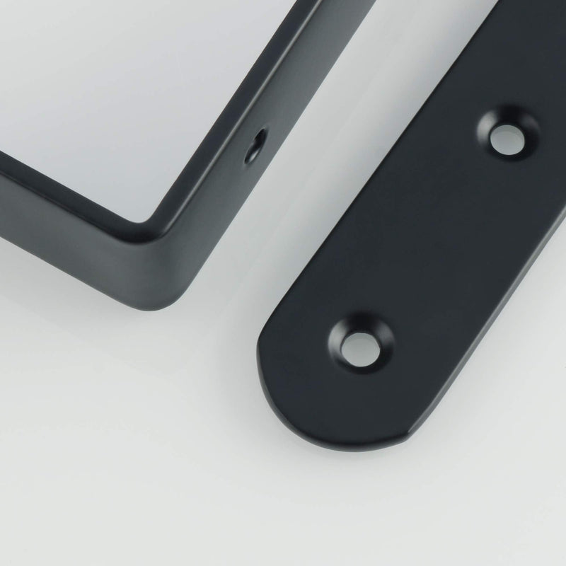 Alise Floating Shelf Bracket Widened and Thickened Stainless Steel Brackets Heavy Duty Corner Brace Support Wall Hanging 6x4Inch,4Pcs Black Finish 6x4 Inch