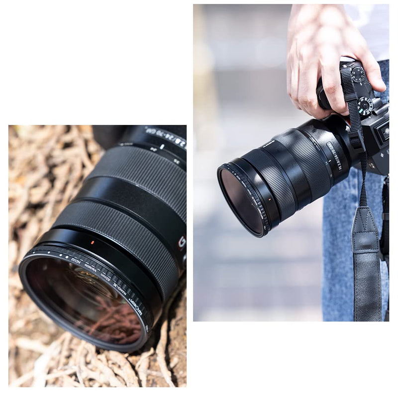 K&F Concept 43mm Variable ND Filter ND2-ND32 Camera Lens Filter (1-5 Stops) No X Cross HD Neutral Density Filter with 28 Multi-Layer Coatings Waterproof
