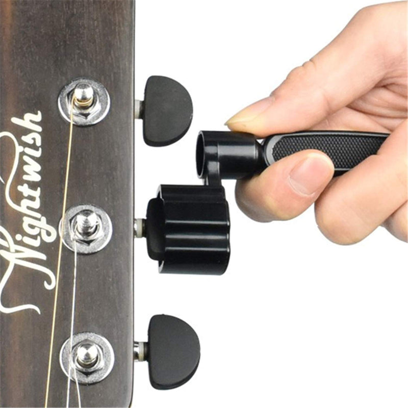 Miwayer Guitar String Winder 3 IN 1String Peg Winder + String Cutter + Pin Puller Instrument Guitar Maintenance Tool Repair Tool (Orange) Orange