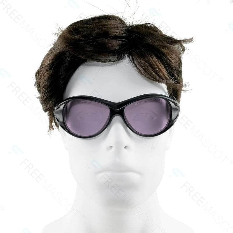 FreeMascot OD 5+ 190nm-380nm / 750nm-860nm Wavelength Violet and Infrared Laser Safety Glasses Frame Style 2