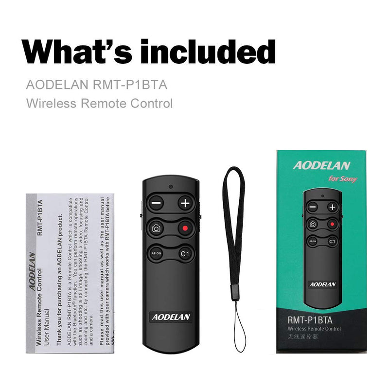 Wireless Shutter Release Camera Remote Control for Sony A7 III, A7R III, A6100, A6400, A6600, RX100 VII, RX0 II, A7R IV, A9, A9 II, ZV-1, A7C