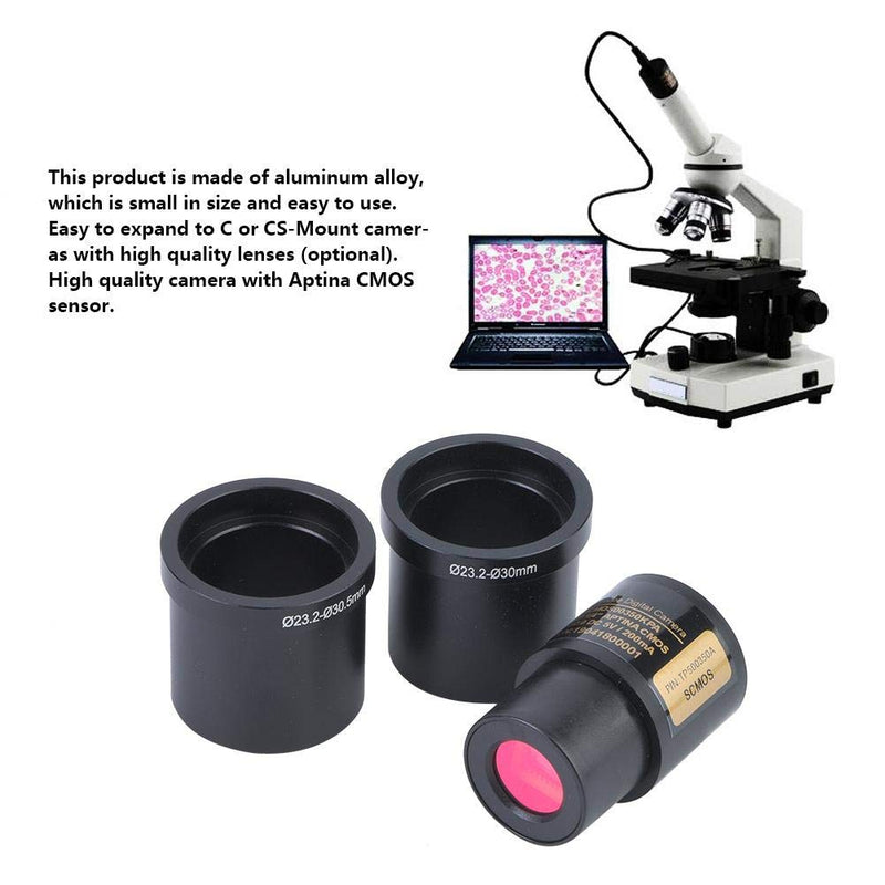 Microscope Camera, 0.35MP Digital Microscope USB Digital Camera for Still and Video Images, Industrial Microscope Camera with USB 2.0 Output, Software Included