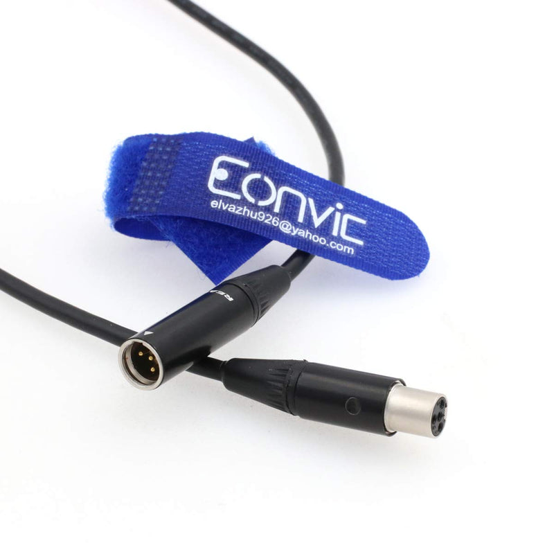 Eonvic Neutrik 4pin Mini XLR TVlogic Monitor Extension Cable for ARRI RED Camera