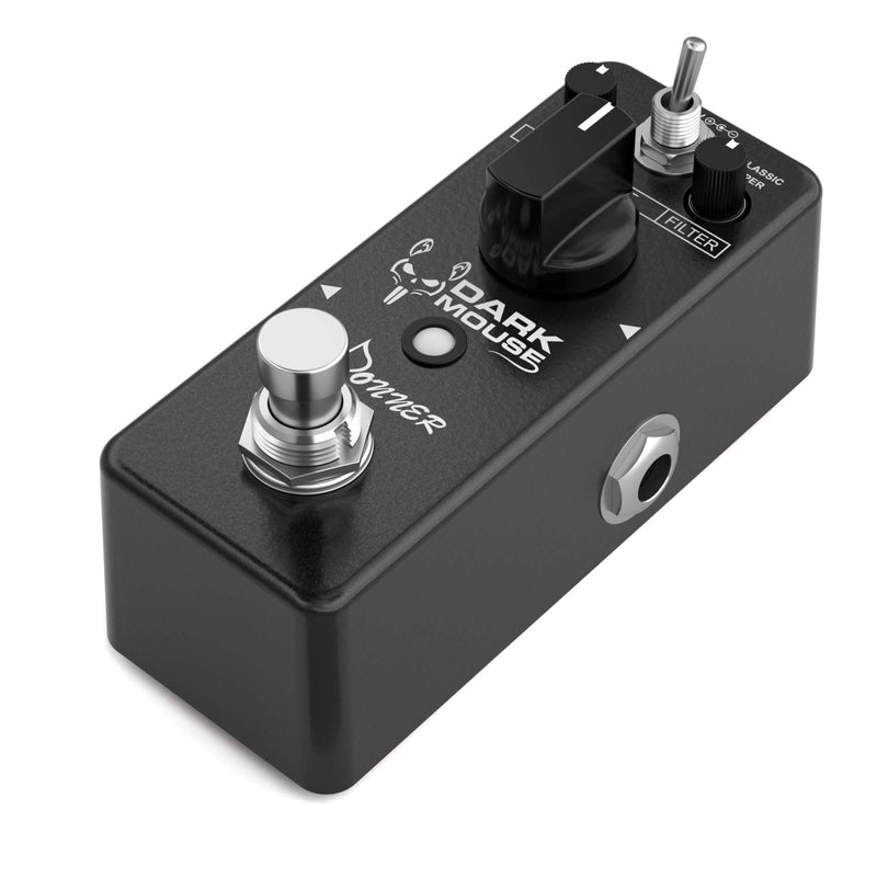 Donner Dark Mouse Distortion Effect Guitar Pedal, Distortion Pedal True bypass 2 Modes Classic and Hyper