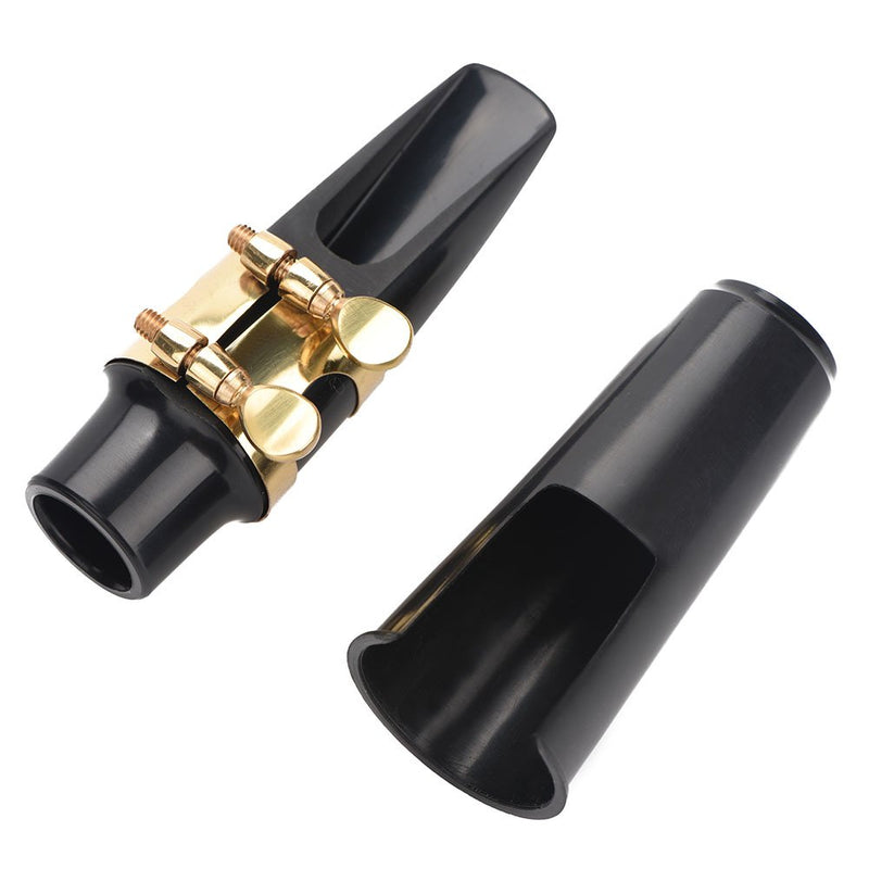 Dilwe Alto Saxophone Mouthpiece, Professional Black Mouthpiece for Sax Jazz Music Instrument