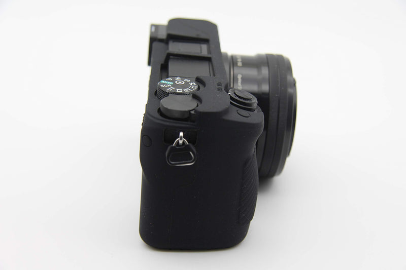 [AUSTRALIA] - A6400 Case, BolinUS Fullbody Ultra-Thin Lightweight Rubber Soft Silicone Housing Case Bag Cover for Sony Alpha A6300 A6400 (Black) Black 