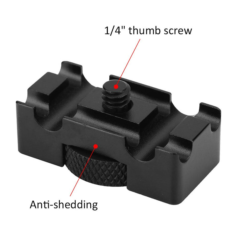 Richer-R Cable Clamp,Aluminum Alloy Tether DSLR Camera Digital Cable Lock Clip Clamp Protector,Black
